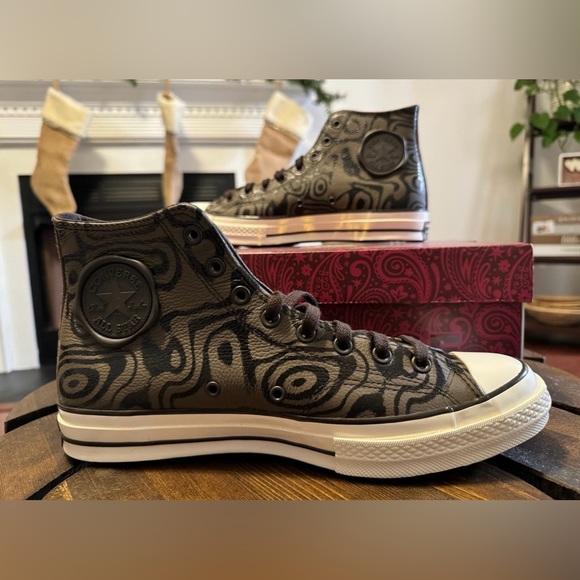 Limited Edition New Converse Chuck 70 Willy Wonka Chocolate Swirl Size 11.5 - Picture 4 of 8